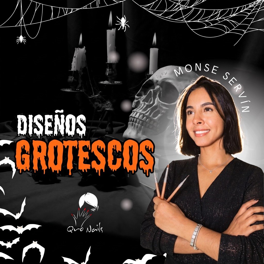 Maestra Monse Servín - Curso Diseños Grotescos y Efecto Gore - Qro Nails & Amos Nails